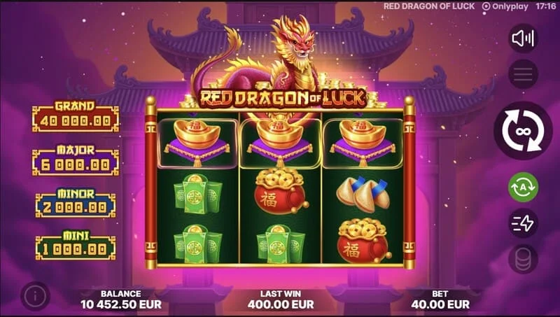 Red Dragon of Luck - launching the Bonus Coin Game feature